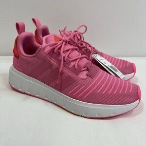 Adidas Swift Run Trainers Women's 9.5 Pink White Athleisure Running Shoe IG0563